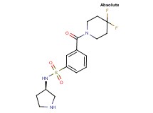 3-[(4,4-difluoropiperidin-1-yl)carbonyl]-N-[(3R)-pyrrolidin-3-yl]benzenesulfonamide