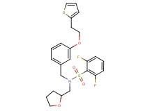 2,6-difluoro-N-(tetrahydro-2-furanylmethyl)-N-{3-[2-(2-thienyl)ethoxy]benzyl}benzenesulfonamide