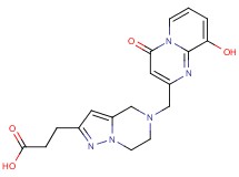 3-{5-[(9-hydroxy-4-oxo-4H-pyrido[1,2-a]pyrimidin-2-yl)methyl]-4,5,6,7-tetrahydropyrazolo[1,5-a]pyrazin-2-yl}propanoic acid
