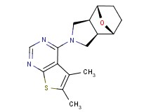 (1R*,2R*,6S*,7S*)-4-(5,6-dimethylthieno[2,3-d]pyrimidin-4-yl)-10-oxa-4-azatricyclo[5.2.1.0~2,6~]decane