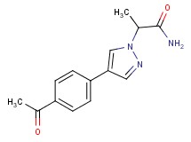 2-[4-(4-acetylphenyl)-1H-pyrazol-1-yl]propanamide