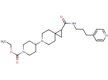 ethyl 4-[1-({[3-(4-pyridinyl)propyl]amino}carbonyl)-6-azaspiro[2.5]oct-6-yl]-1-piperidinecarboxylate