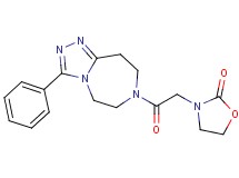 3-[2-oxo-2-(3-phenyl-5,6,8,9-tetrahydro-7H-[1,2,4]triazolo[4,3-d][1,4]diazepin-7-yl)ethyl]-1,3-oxazolidin-2-one