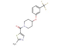 1-[(2-methyl-1,3-thiazol-5-yl)carbonyl]-4-[3-(trifluoromethyl)phenoxy]piperidine