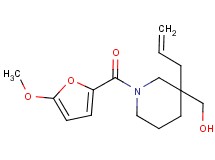 [3-allyl-1-(5-methoxy-2-furoyl)-3-piperidinyl]methanol