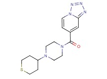 7-{[4-(tetrahydro-2H-thiopyran-4-yl)piperazin-1-yl]carbonyl}tetrazolo[1,5-a]pyridine