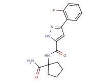 N-[1-(aminocarbonyl)cyclopentyl]-3-(2-fluorophenyl)-1H-pyrazole-5-carboxamide