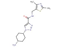 1-(cis-4-aminocyclohexyl)-N-[(2,4-dimethyl-1,3-thiazol-5-yl)methyl]-1H-1,2,3-triazole-4-carboxamide