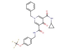 1-benzyl-N-cyclopropyl-4-oxo-N'-[4-(trifluoromethoxy)benzyl]-1,4-dihydro-3,5-pyridinedicarboxamide