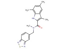 N-(2,1,3-benzothiadiazol-5-ylmethyl)-N,3,5,7-tetramethyl-1H-indole-2-carboxamide