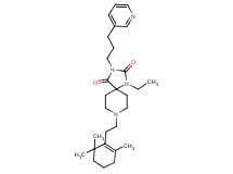 1-ethyl-3-[3-(3-pyridinyl)propyl]-8-[2-(2,6,6-trimethyl-1-cyclohexen-1-yl)ethyl]-1,3,8-triazaspiro[4.5]decane-2,4-dione