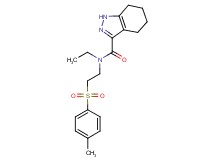 N-ethyl-N-{2-[(4-methylphenyl)sulfonyl]ethyl}-4,5,6,7-tetrahydro-1H-indazole-3-carboxamide