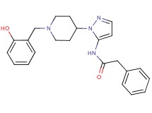 N-{1-[1-(2-hydroxybenzyl)-4-piperidinyl]-1H-pyrazol-5-yl}-2-phenylacetamide