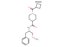N-[(1S)-1-benzyl-2-methoxyethyl]-1-(cyclobutylcarbonyl)-4-piperidinecarboxamide