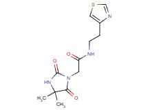 2-(4,4-dimethyl-2,5-dioxoimidazolidin-1-yl)-N-[2-(1,3-thiazol-4-yl)ethyl]acetamide