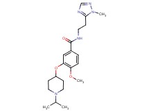 3-[(1-isopropylpiperidin-4-yl)oxy]-4-methoxy-N-[2-(1-methyl-1H-1,2,4-triazol-5-yl)ethyl]benzamide
