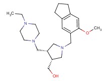 {(3R*,4S*)-4-[(4-ethylpiperazin-1-yl)methyl]-1-[(6-methoxy-2,3-dihydro-1H-inden-5-yl)methyl]pyrrolidin-3-yl}methanol