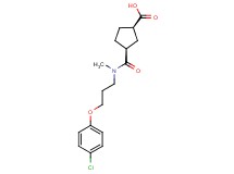 (1R*,3S*)-3-{[[3-(4-chlorophenoxy)propyl](methyl)amino]carbonyl}cyclopentanecarboxylic acid