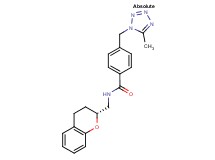 N-[(2R)-3,4-dihydro-2H-chromen-2-ylmethyl]-4-[(5-methyl-1H-tetrazol-1-yl)methyl]benzamide