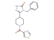 4-benzyl-5-[1-(1,3-thiazol-4-ylcarbonyl)-4-piperidinyl]-2,4-dihydro-3H-1,2,4-triazol-3-one