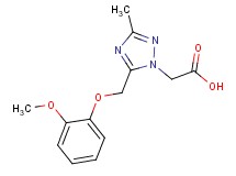 {5-[(2-methoxyphenoxy)methyl]-3-methyl-1H-1,2,4-triazol-1-yl}acetic acid