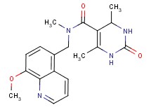 N-[(8-methoxyquinolin-5-yl)methyl]-N,4,6-trimethyl-2-oxo-1,2,3,4-tetrahydropyrimidine-5-carboxamide