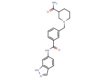 1-{3-[(1H-indazol-6-ylamino)carbonyl]benzyl}piperidine-3-carboxamide