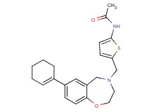 N-(5-{[7-(1-cyclohexen-1-yl)-2,3-dihydro-1,4-benzoxazepin-4(5H)-yl]methyl}-2-thienyl)acetamide
