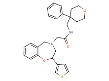 N-[(4-phenyltetrahydro-2H-pyran-4-yl)methyl]-2-[2-(3-thienyl)-2,3-dihydro-1,4-benzoxazepin-4(5H)-yl]acetamide
