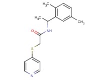 N-[1-(2,5-dimethylphenyl)ethyl]-2-(pyridin-4-ylthio)acetamide