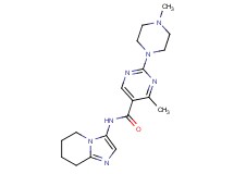 4-methyl-2-(4-methylpiperazin-1-yl)-N-(5,6,7,8-tetrahydroimidazo[1,2-a]pyridin-3-yl)pyrimidine-5-carboxamide