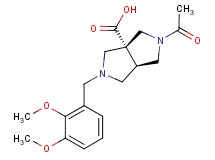 (3aR*,6aR*)-2-acetyl-5-(2,3-dimethoxybenzyl)hexahydropyrrolo[3,4-c]pyrrole-3a(1H)-carboxylic acid