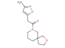7-[(3-methylisoxazol-5-yl)acetyl]-2-oxa-7-azaspiro[4.5]decane
