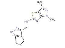 1,3-dimethyl-N-(1,4,5,6-tetrahydrocyclopenta[c]pyrazol-3-ylmethyl)-1H-pyrazolo[3,4-d][1,3]thiazol-5-amine