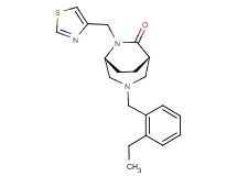 (1S*,5R*)-3-(2-ethylbenzyl)-6-(1,3-thiazol-4-ylmethyl)-3,6-diazabicyclo[3.2.2]nonan-7-one