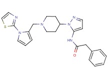2-phenyl-N-[1-(1-{[1-(1,3-thiazol-2-yl)-1H-pyrrol-2-yl]methyl}-4-piperidinyl)-1H-pyrazol-5-yl]acetamide