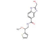 2-(hydroxymethyl)-N-[2-methoxy-2-(2-thienyl)ethyl]-1H-benzimidazole-5-carboxamide