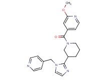 2-methoxy-4-({3-[1-(4-pyridinylmethyl)-1H-imidazol-2-yl]-1-piperidinyl}carbonyl)pyridine