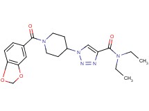 1-[1-(1,3-benzodioxol-5-ylcarbonyl)-4-piperidinyl]-N,N-diethyl-1H-1,2,3-triazole-4-carboxamide