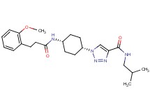 N-isobutyl-1-(cis-4-{[3-(2-methoxyphenyl)propanoyl]amino}cyclohexyl)-1H-1,2,3-triazole-4-carboxamide