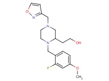 2-[1-(2-fluoro-4-methoxybenzyl)-4-(3-isoxazolylmethyl)-2-piperazinyl]ethanol