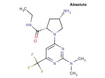 (4S)-4-amino-1-[2-(dimethylamino)-6-(trifluoromethyl)pyrimidin-4-yl]-N-ethyl-L-prolinamide