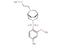 (1R*,5R*)-6-(2-methoxyethyl)-3-[(2-methoxy-4-methylphenyl)sulfonyl]-3,6-diazabicyclo[3.2.2]nonane