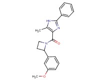4-{[2-(3-methoxyphenyl)azetidin-1-yl]carbonyl}-5-methyl-2-phenyl-1H-imidazole