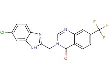 3-[(6-chloro-1H-benzimidazol-2-yl)methyl]-7-(trifluoromethyl)quinazolin-4(3H)-one