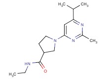 N-ethyl-1-(6-isopropyl-2-methylpyrimidin-4-yl)pyrrolidine-3-carboxamide