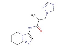 2-methyl-N-(5,6,7,8-tetrahydroimidazo[1,2-a]pyridin-3-yl)-3-(1H-1,2,4-triazol-1-yl)propanamide