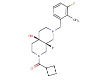 (4aR*,8aR*)-2-(cyclobutylcarbonyl)-7-(3-fluoro-2-methylbenzyl)octahydro-2,7-naphthyridin-4a(2H)-ol