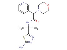 N-[1-(5-amino-1,3,4-thiadiazol-2-yl)-1-methylethyl]-2-morpholin-4-yl-2-pyridin-3-ylacetamide