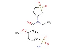 5-(aminosulfonyl)-N-(1,1-dioxidotetrahydro-3-thienyl)-N-ethyl-2-methoxybenzamide